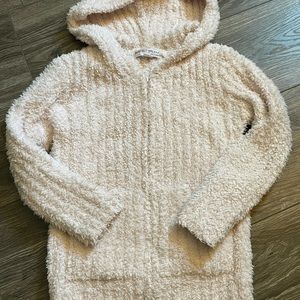 Barefoot dreams zip up sweater